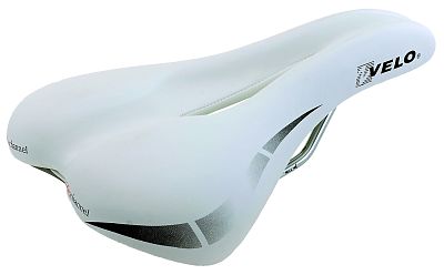 Превью  Седло VELO Wide Channel, рамка Сталь (270*175 мм) Белый